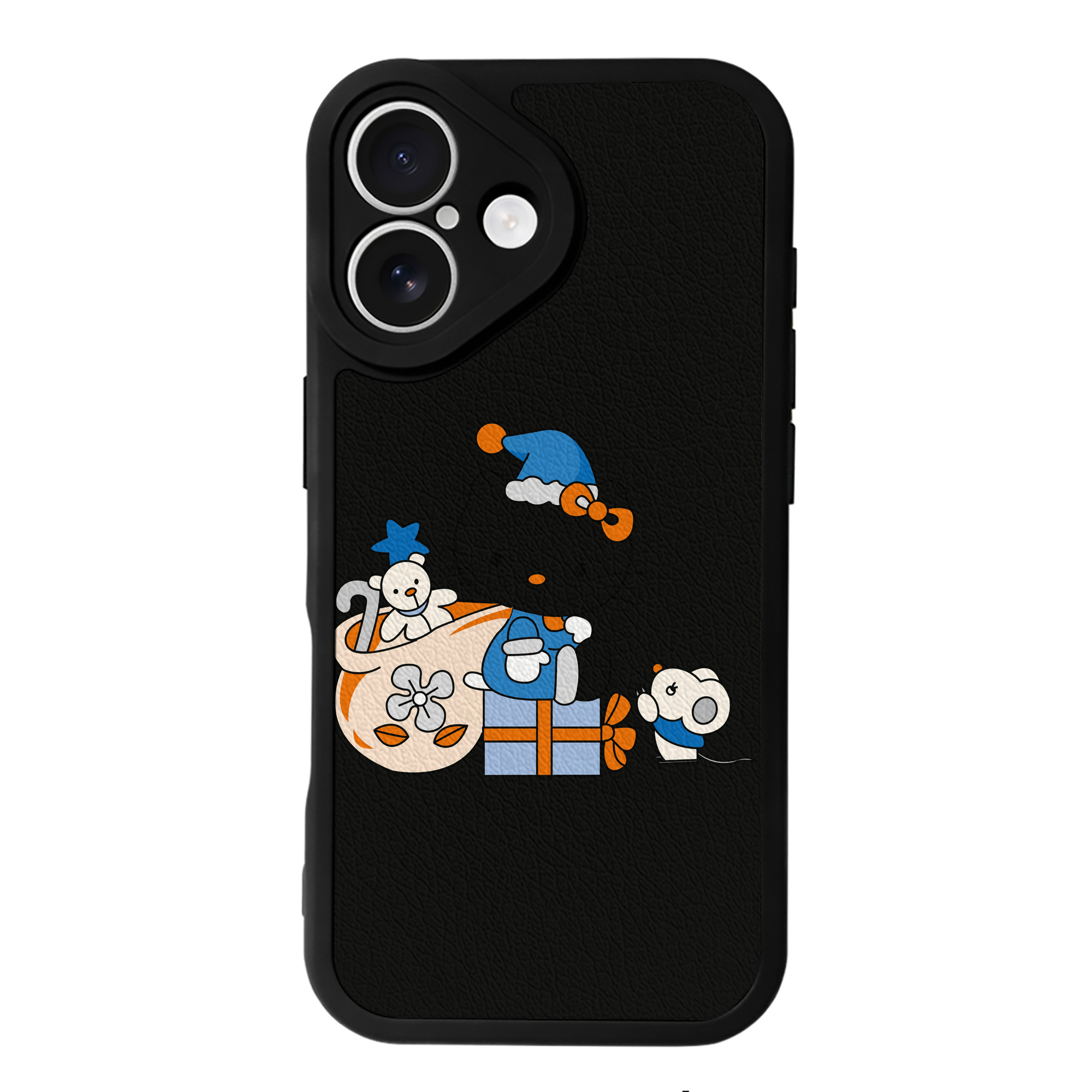 （画像用） Hello Kitty ハローキティ 【iPhone 16シリーズ対応】シリコンスマホケース（レザー調） 材質：シリコン